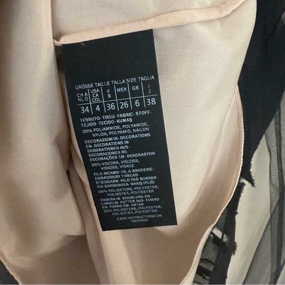 Max Mara Beaded Polyamide Evening Blouse Size 4 - Picture 3 of 5